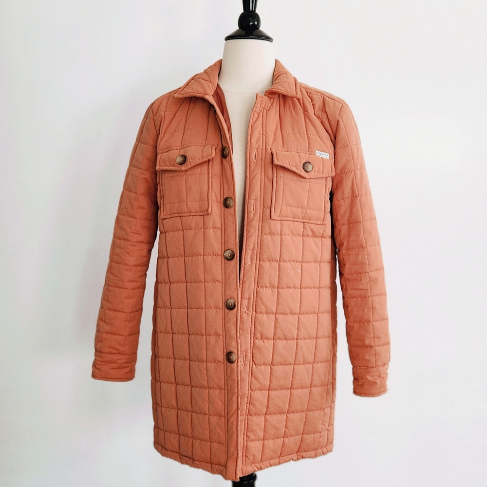 Evy's Tree Rust Quilted Puffer Jacket - Picture 3 of 6